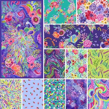 Anisa - Abstract Floral Purple - #2539-55