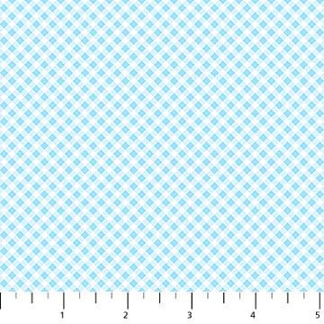 Bunnies for Baby- Little Gingham- Blue #10217-40