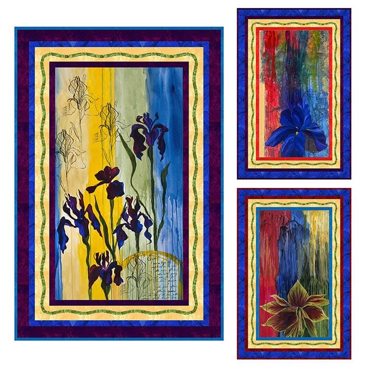 City Flower Exchange - Painted Blossom Panel 24" x 44" - 40022-25