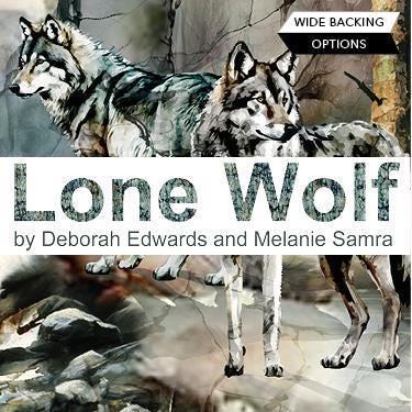 Lone Wolf Collection 24" Repeat Print DP27182-66 Teal Multi