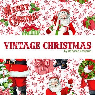 Vintage Christmas - 24" Advent Calendar Panel - #28163-10