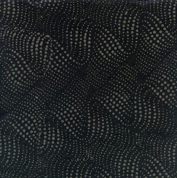 Batiks Wavy Dots-Black #Be23-E1