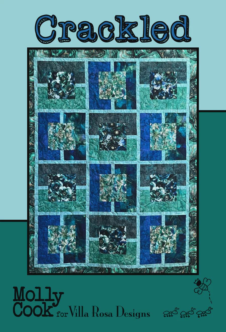 Villa Rosa Pattern Card-Crackled