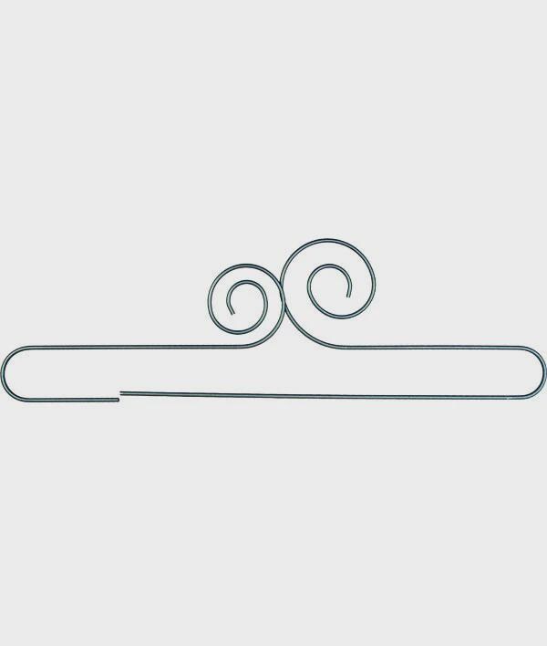 12"Double Scroll Open Bottom Hanger - chk32327