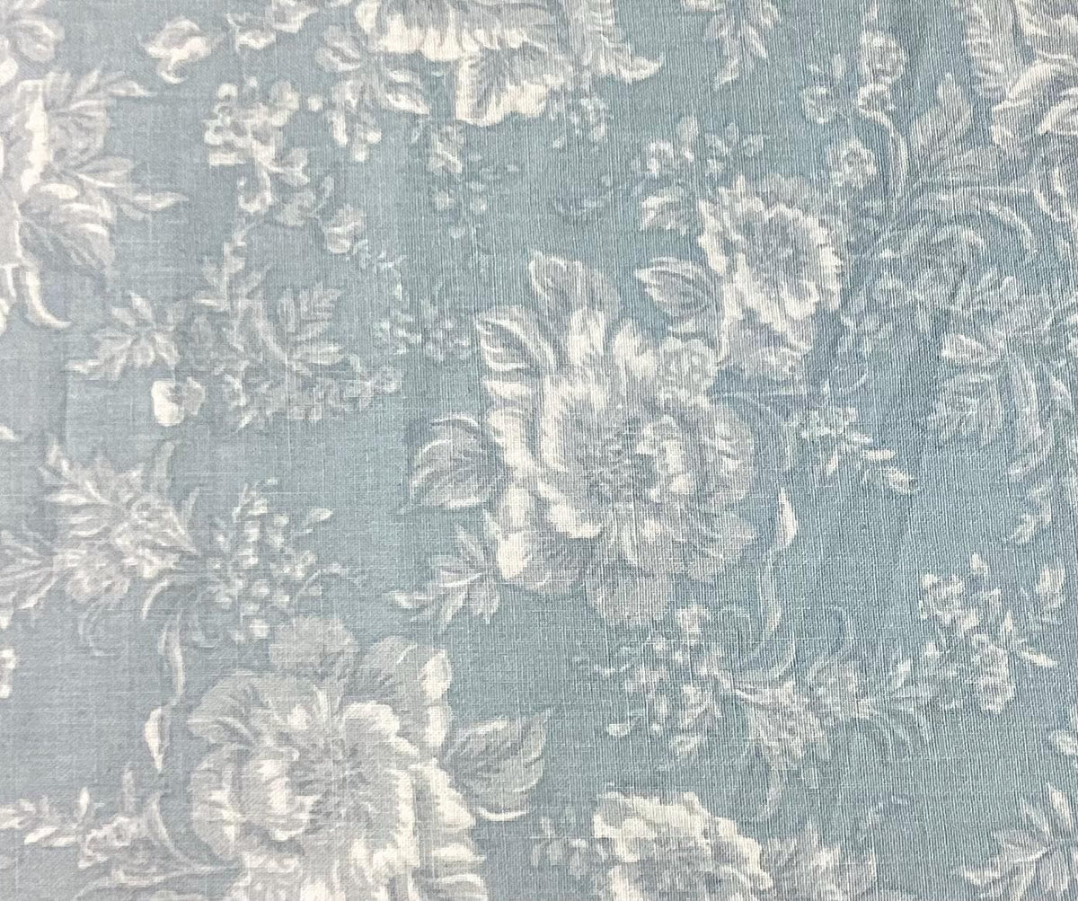 Victorian Blue Floral Wideback 108 #VBF108