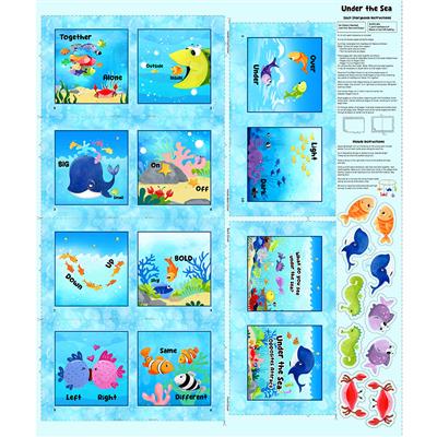SusyBee "Under the Sea" - 36" x 44" Book Panel - #446-999
