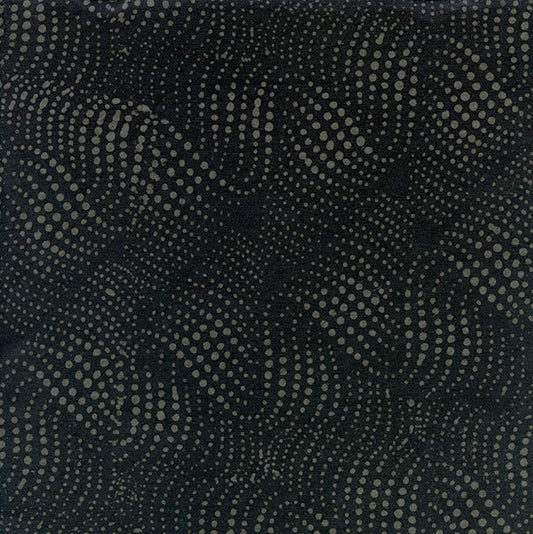 Batiks Wavy Dots-Black #Be23-E1