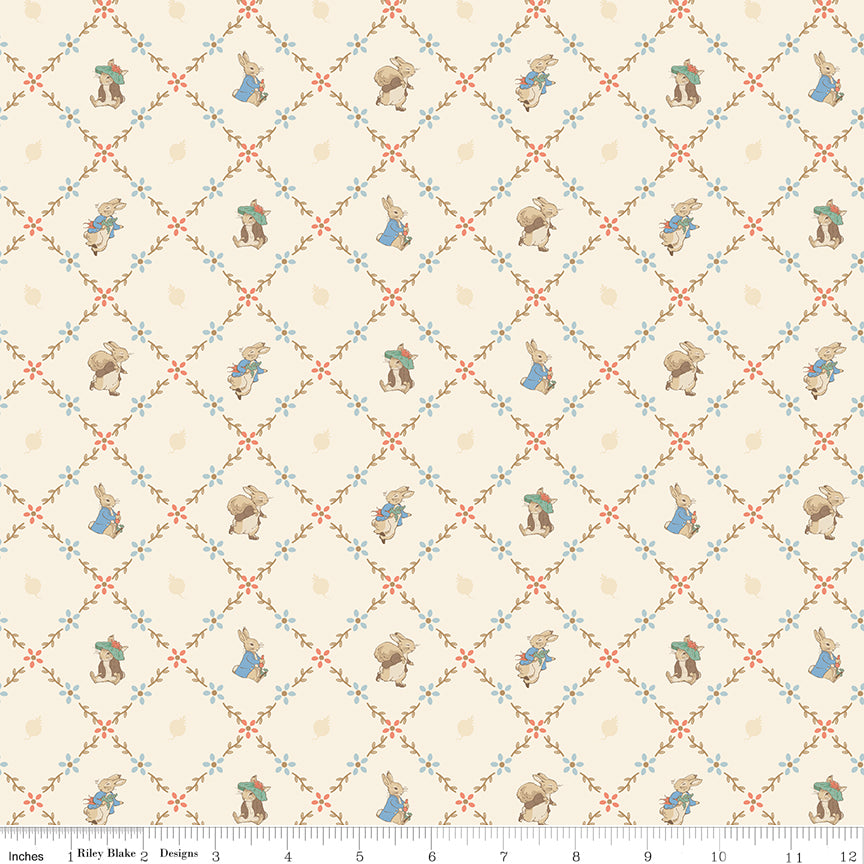 Peter Rabbit and Benjamin Bunny - Lattice Cream #17254