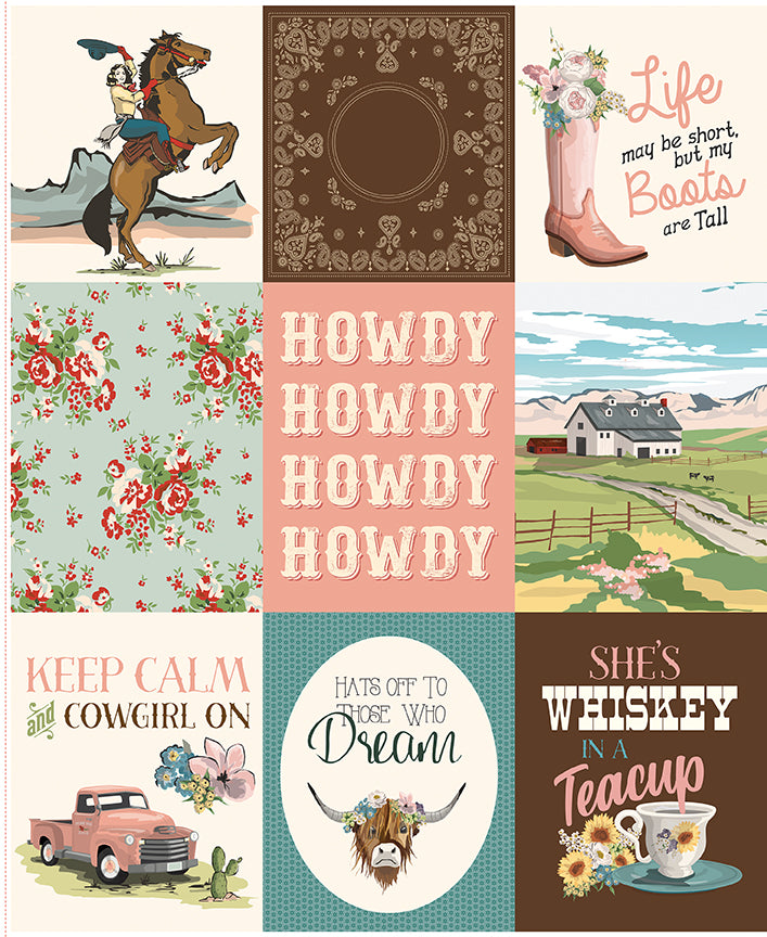 Cowgirl Panel # P17487-panel