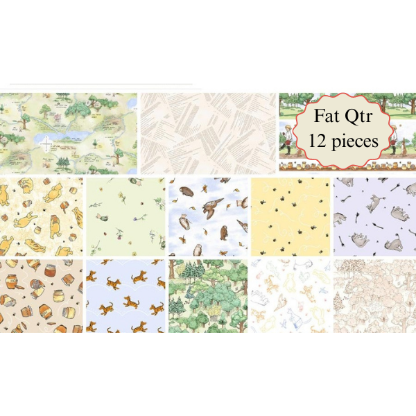 Classic Winnie Fat Qtr Bundle of 12