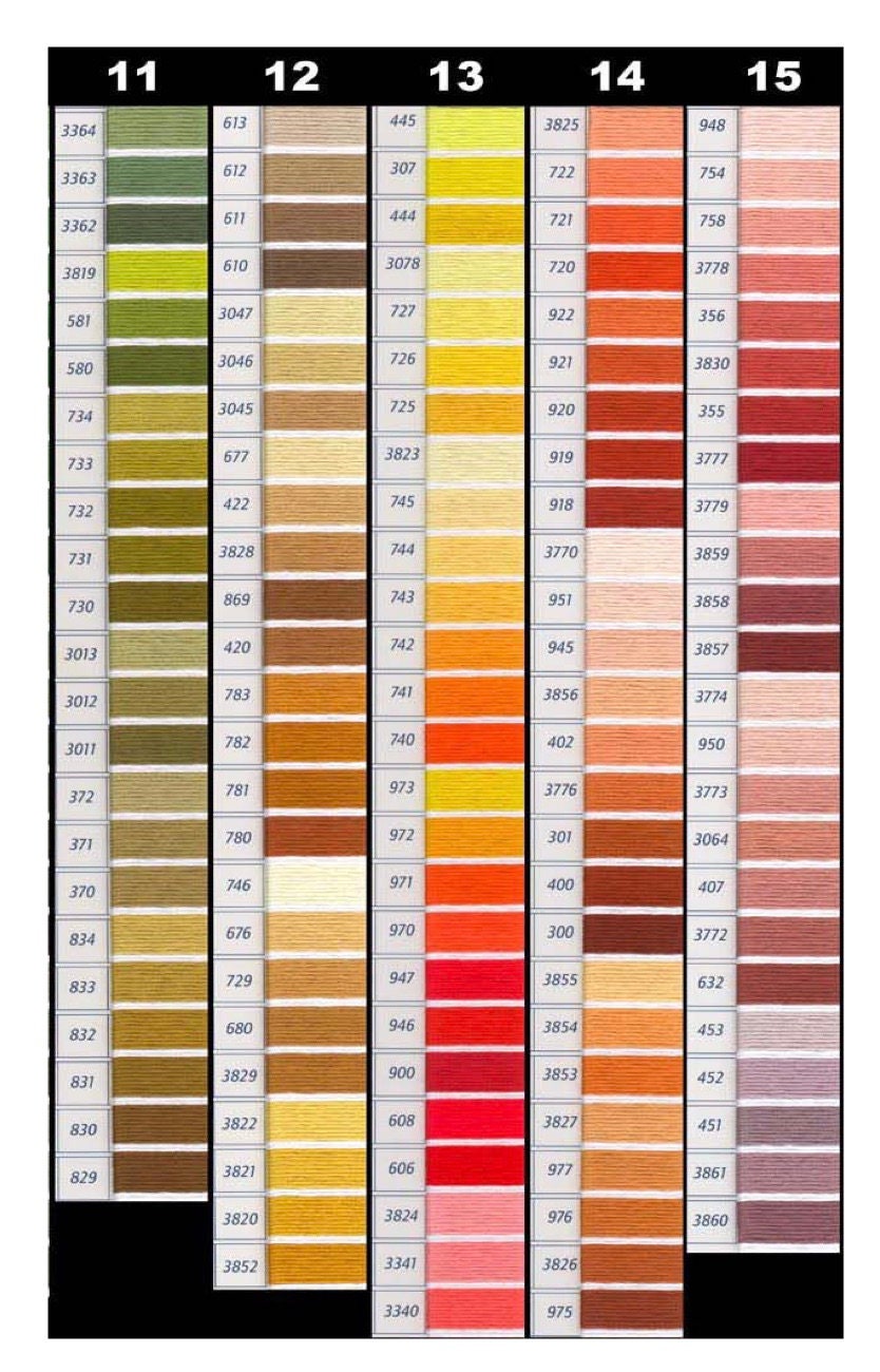 DMC Floss--Please message us your color choices when you order - Shipping Included