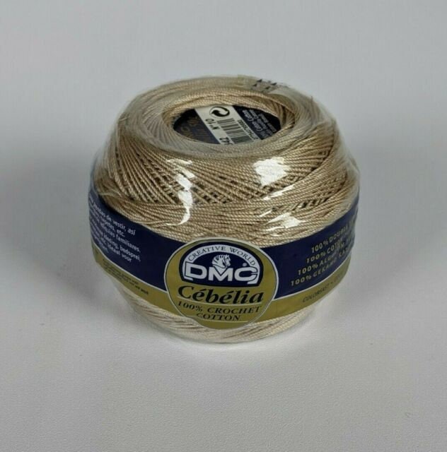 DMC Cebelia Threads - white, ecru, cream, snow white and 3 different weights of each