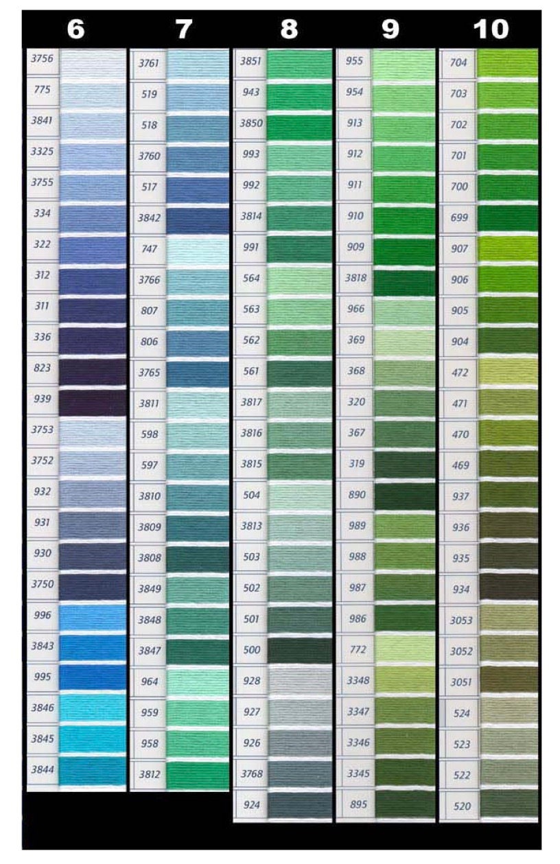 DMC Floss--Please message us your color choices when you order - Shipping Included