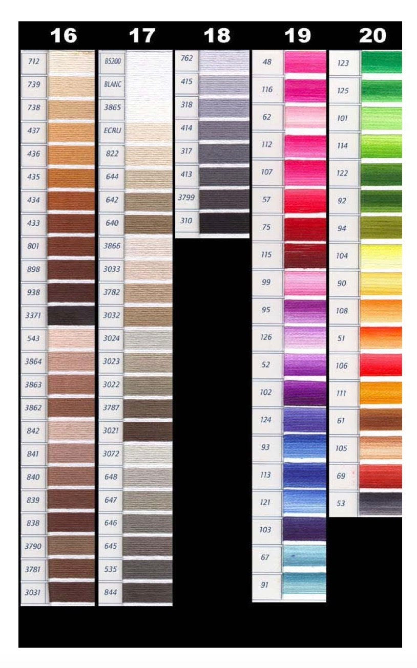 DMC Floss--Please message us your color choices when you order - Shipping Included