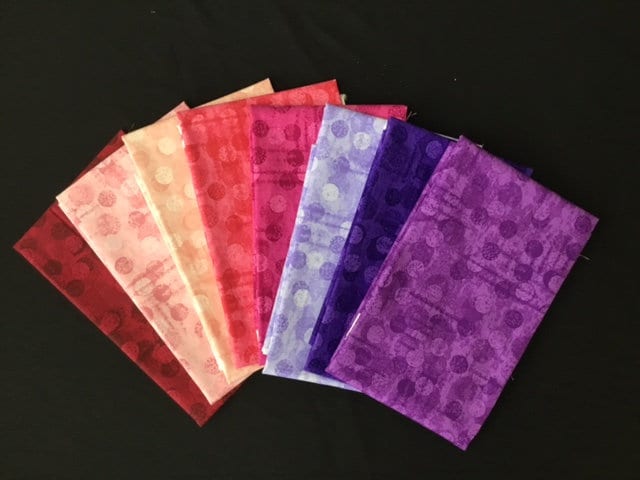 Jot Dots 8 piece Fat Qtr Bundle from Blank Quilting #D