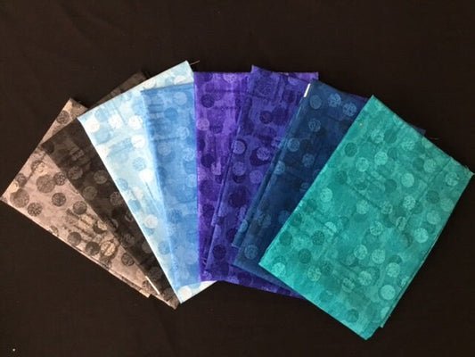 Jot Dots 8 piece Fat Qtr Bundle from Blank Quilting #B