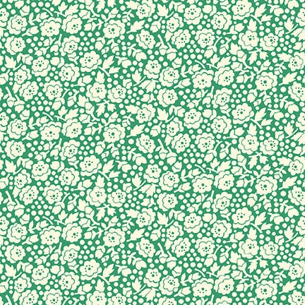 Nana Mae V - Green Small Monotone Roses - #9689-66