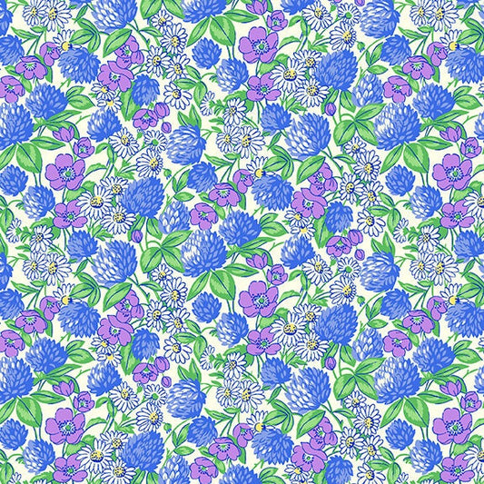 Nana Mae V - Blue Clover and Daisies - #9687-1