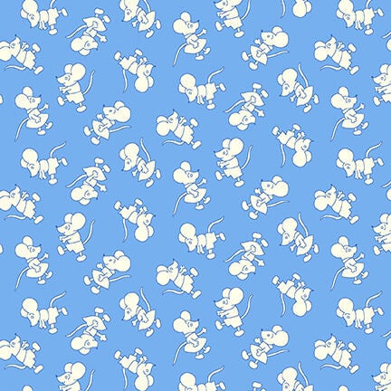 Nana Mae V - Blue Tiny Mice - #9693-11