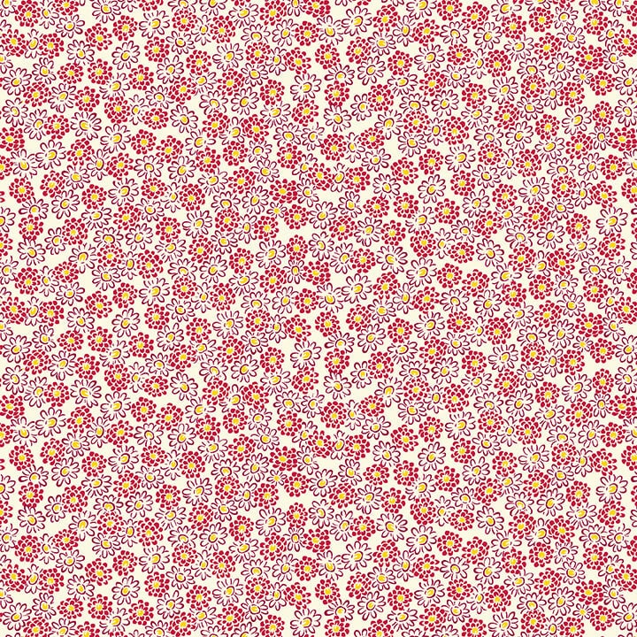 Nana Mae V - Cream/Red Spaced Small Floral - #9691-84
