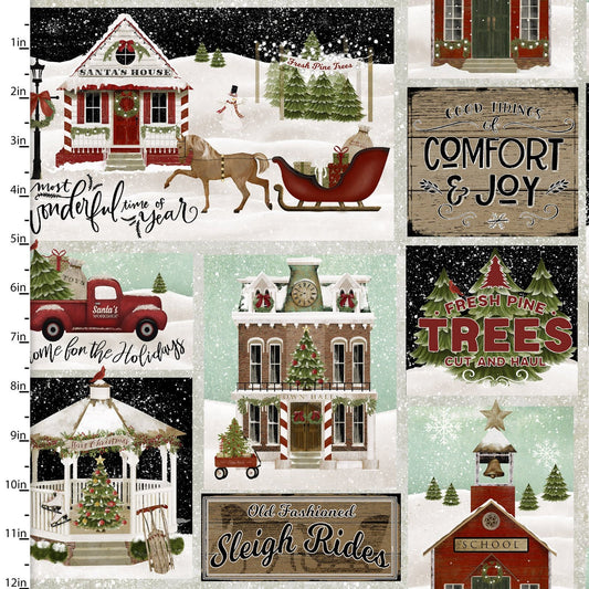 Last Chance Home for the Holidays - Patchwork #18106 1 3/4 yd length