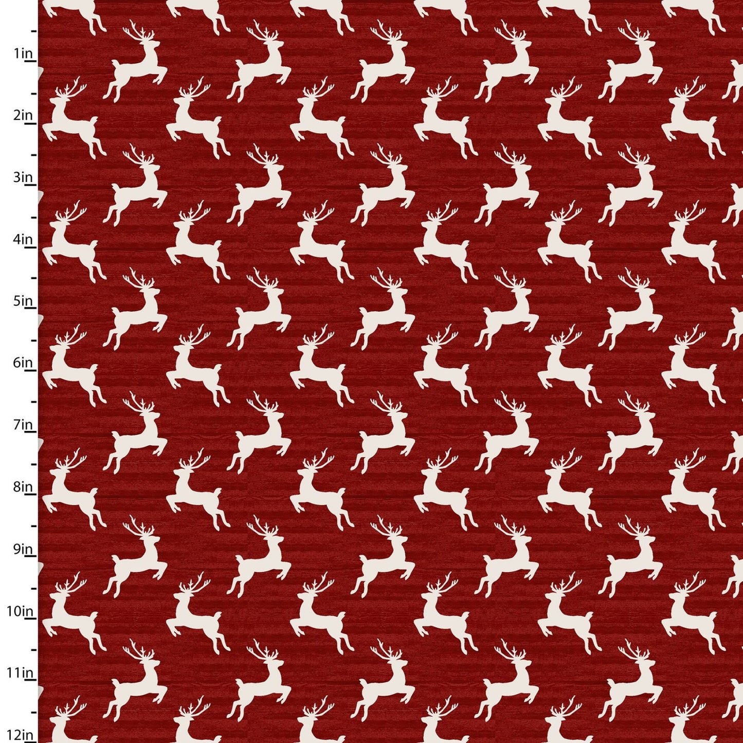 Home for the Holidays - Reindeer on Red Background