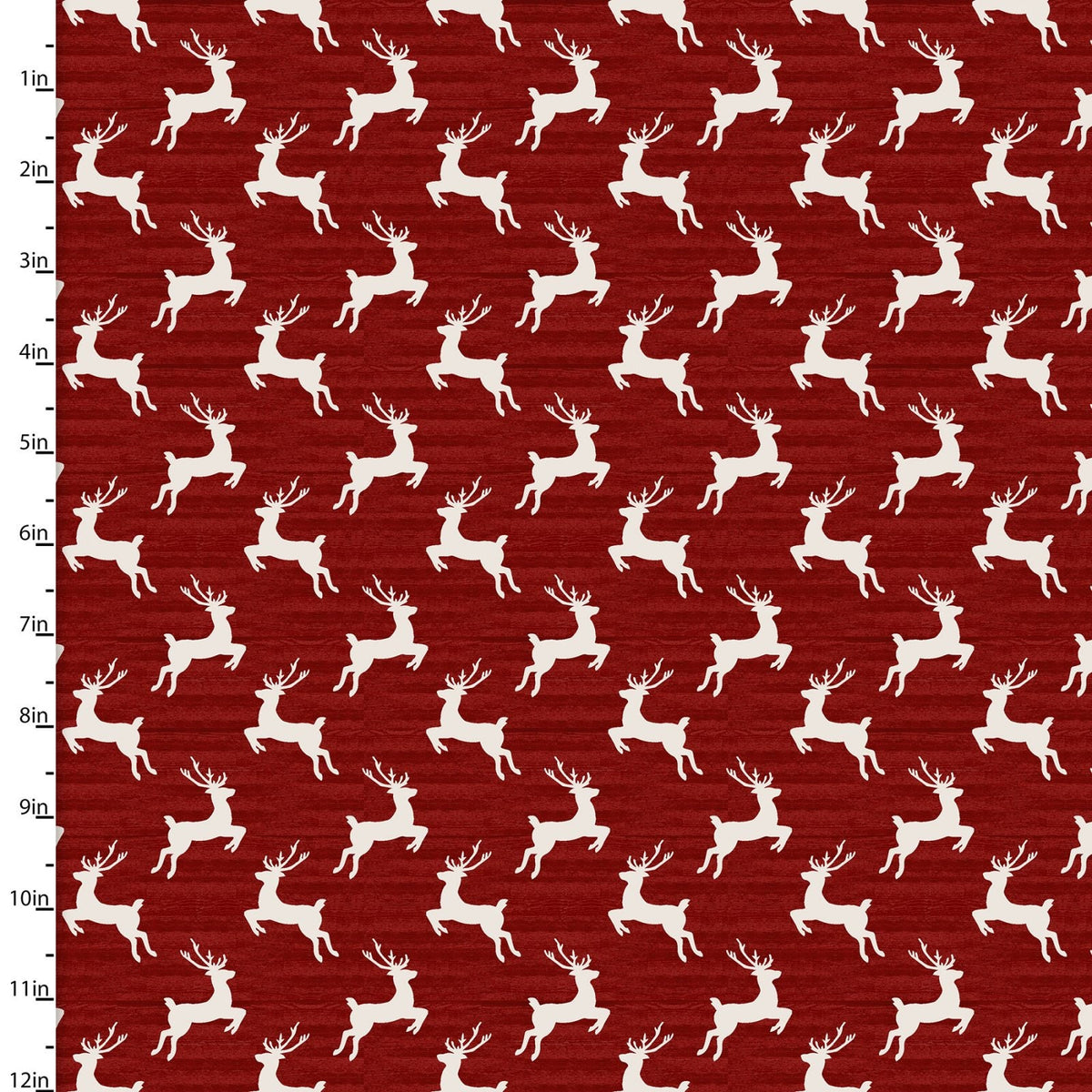 Home for the Holidays - Reindeer on Red Background