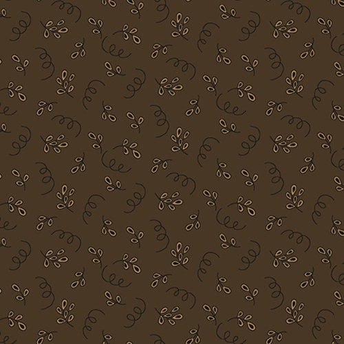 Ashton - Cocoa Tear Drop Floral - #1675-39