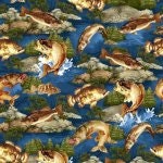 Clearance Go Fish Allover Blue- #6019301