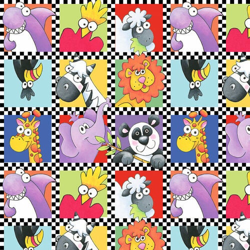Noah's Story - Animal Motif Squares - #9452-78
