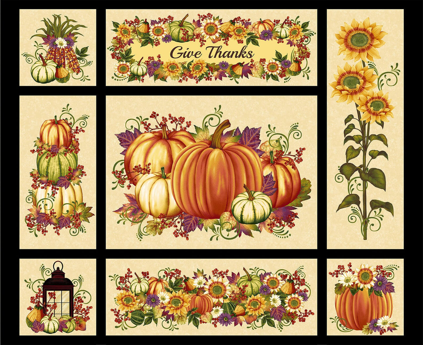Pumpkin Harvest - 36" Panel - #2665P-33