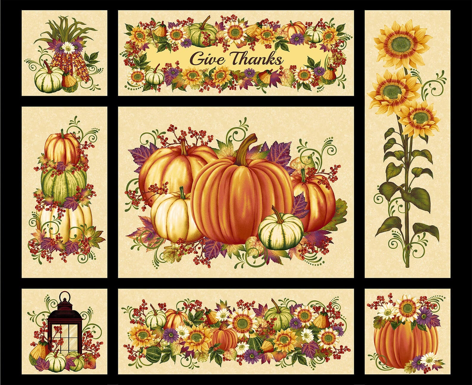 Pumpkin Harvest - 36" Panel - #2665P-33