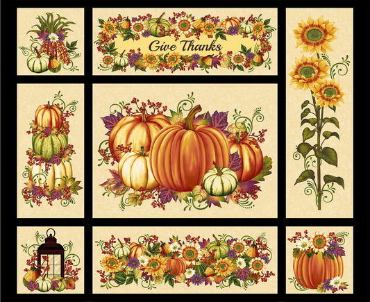 Pumpkin Harvest - 36" Panel - #2665P-33