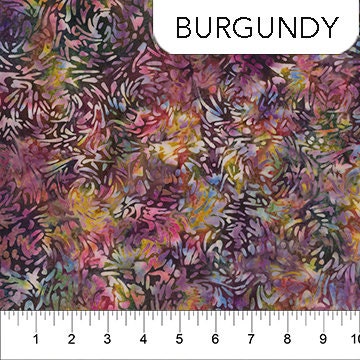 Banyan Batik BFFs - Burgundy - #60029