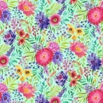 Anisa - Floral with Leaves Mint - 254762