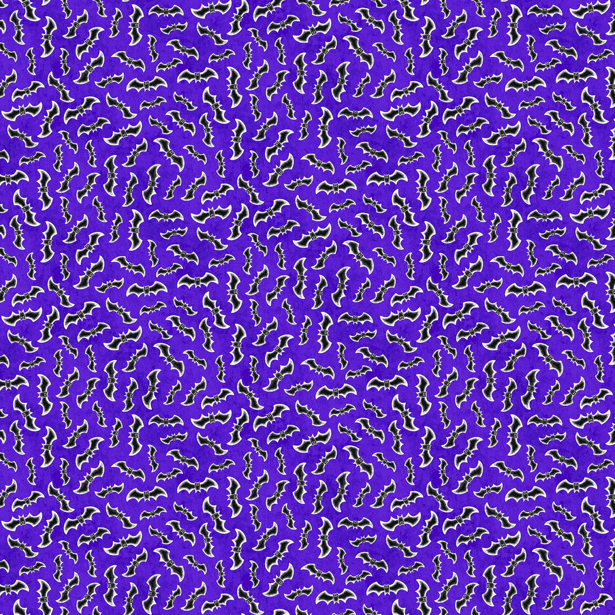 Spooky Friends Collection - Bats on Purple Background