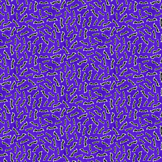 Spooky Friends Collection - Bats on Purple Background