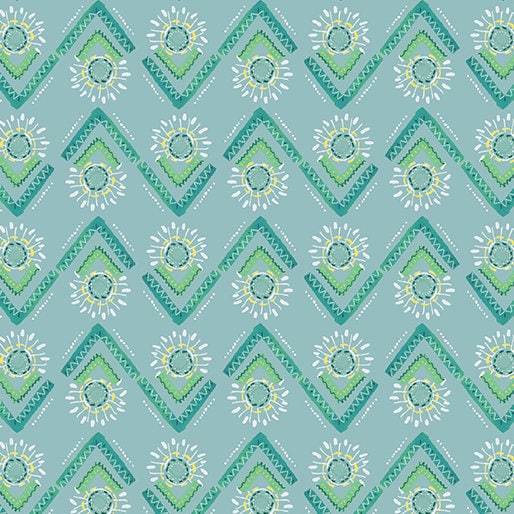 A Heart Led Life - Flower Spray Teal - 14484