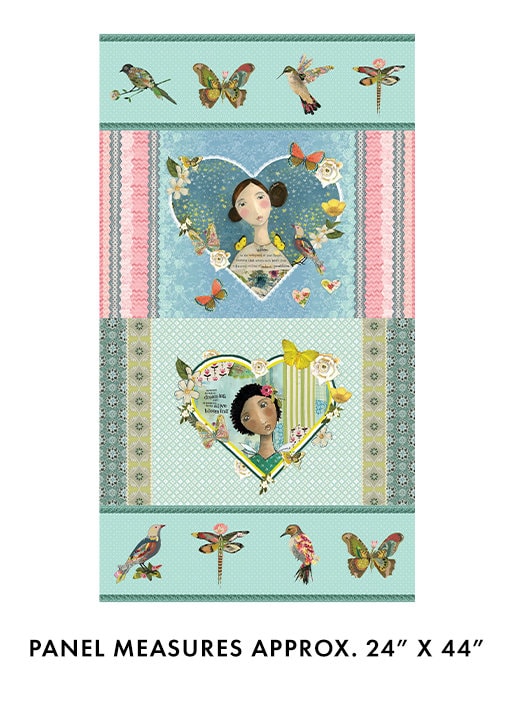 A Heart Led Life - 24" x WOF Panel - #13999