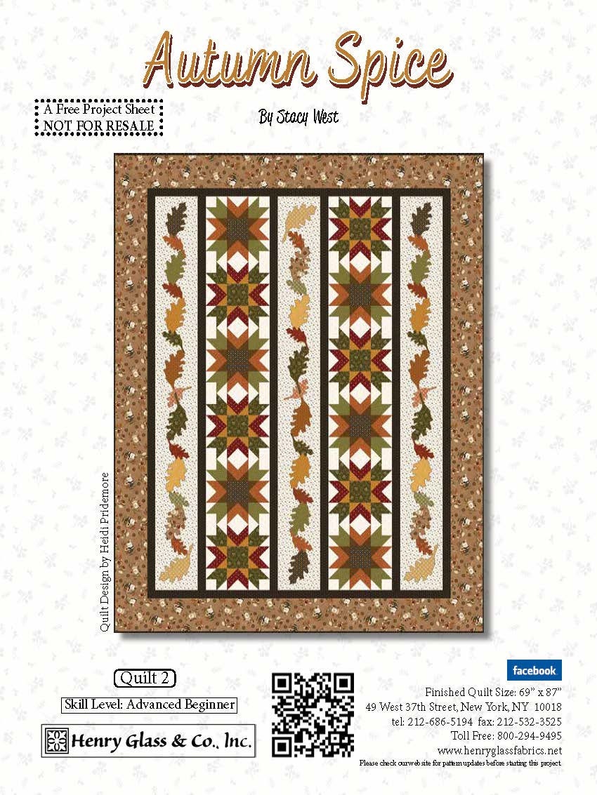 Autumn Spice - Black Border Stripe - #3087-99