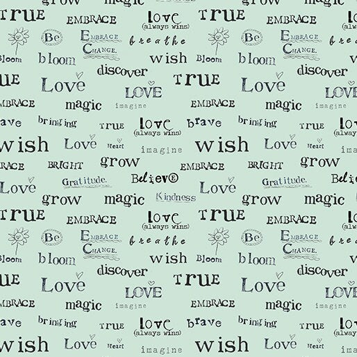 A Heart Led Life - Words of the Heart Lt Turquoise - 14704
