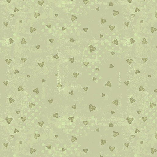 A Heart Led Life -Tonal Hearts Lime - 15143