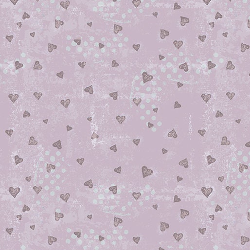 A Heart Led Life - Tonal Hearts Mauve - 15123