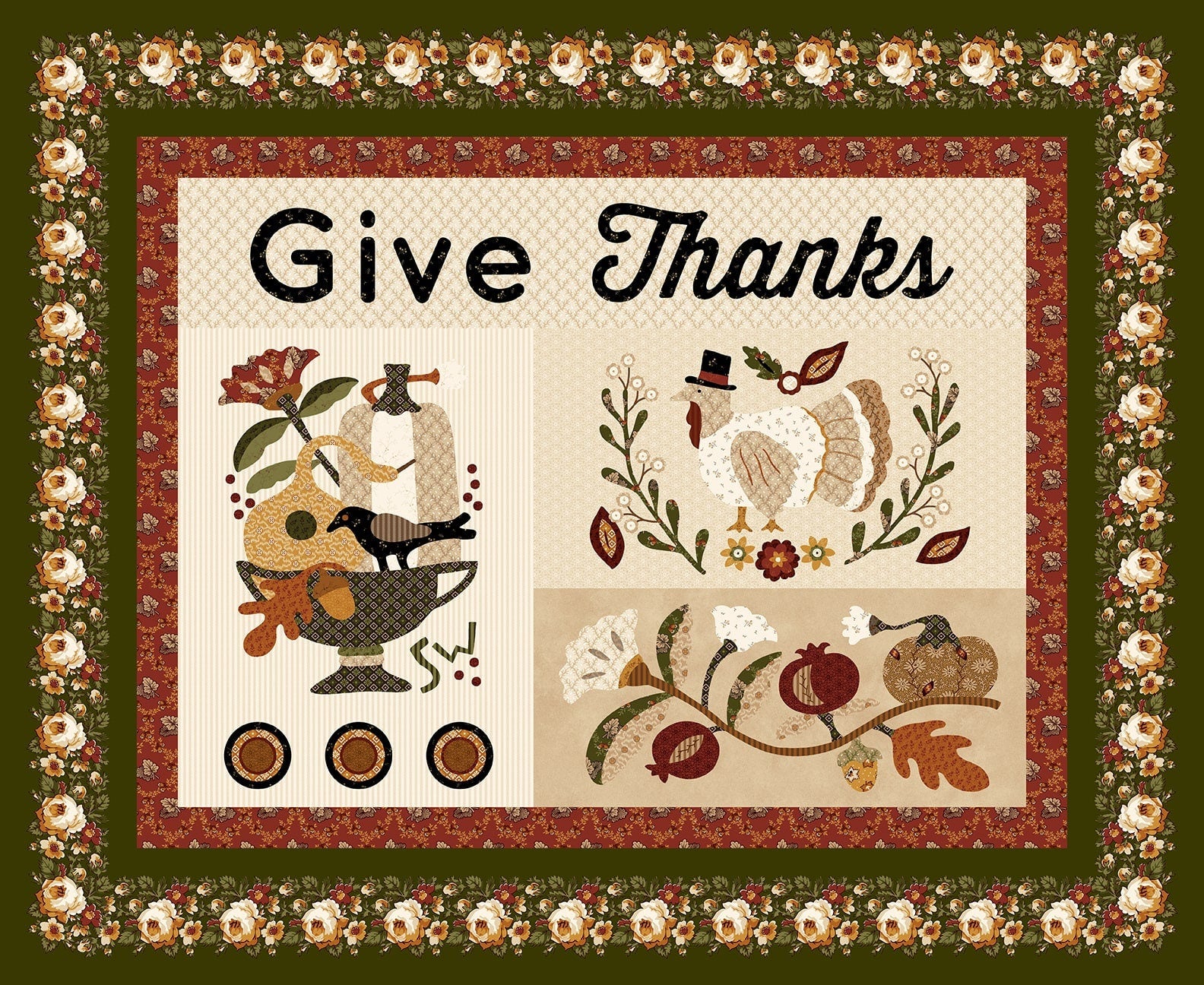 Autumn Spice - 36" x WOF Panel - #3088P-34