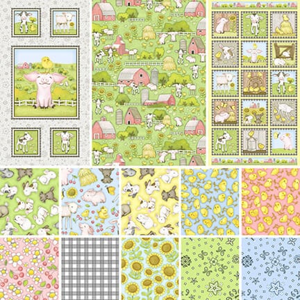 Clearance Farm Babies - Tossed Chicks on Pink #55122