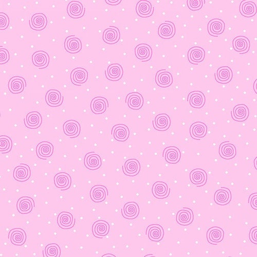 Comfy Flannel -- Pink swirl dot #01922PINK