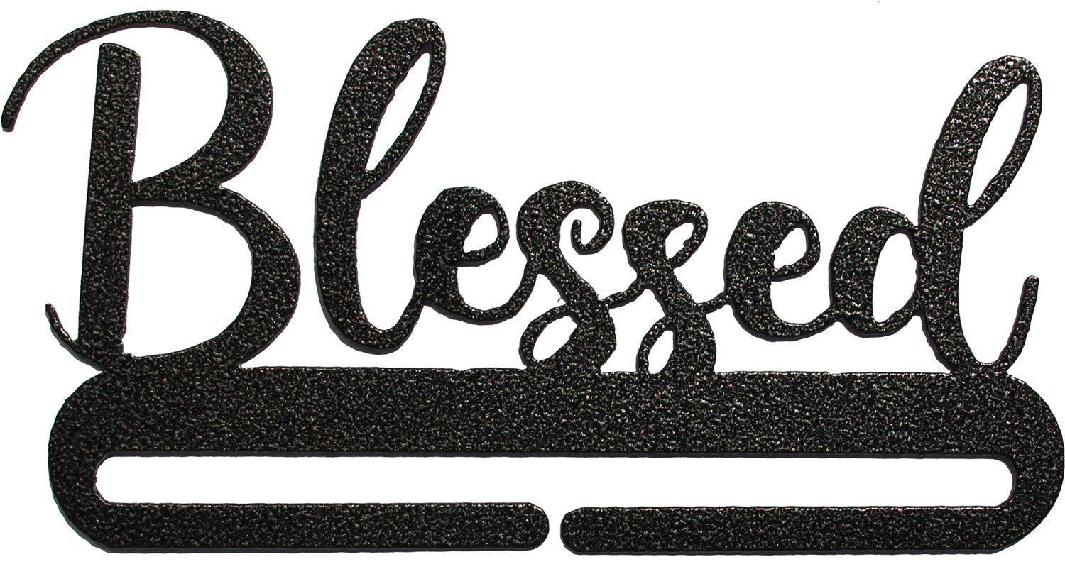 Wrought Iron Blessed Wall Hanger