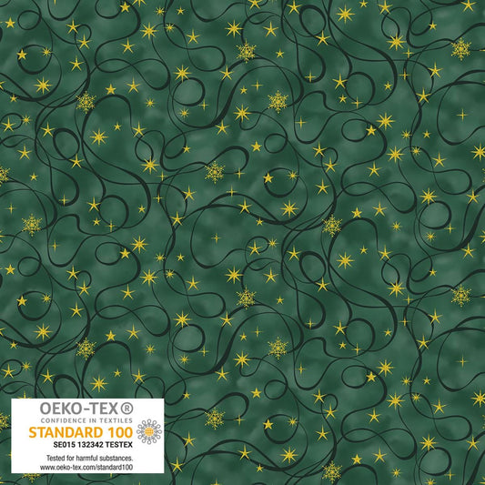LAST CHANCE - Star Glitter - Stof Fabrics - #4591-005 - (15 inches)