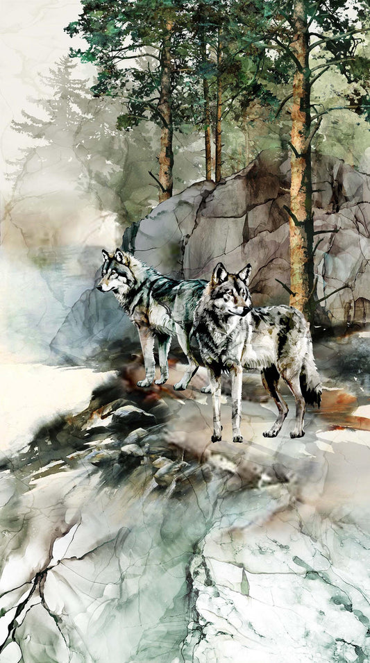 Lone Wolf - 24" x 43" Panel - #27181-66