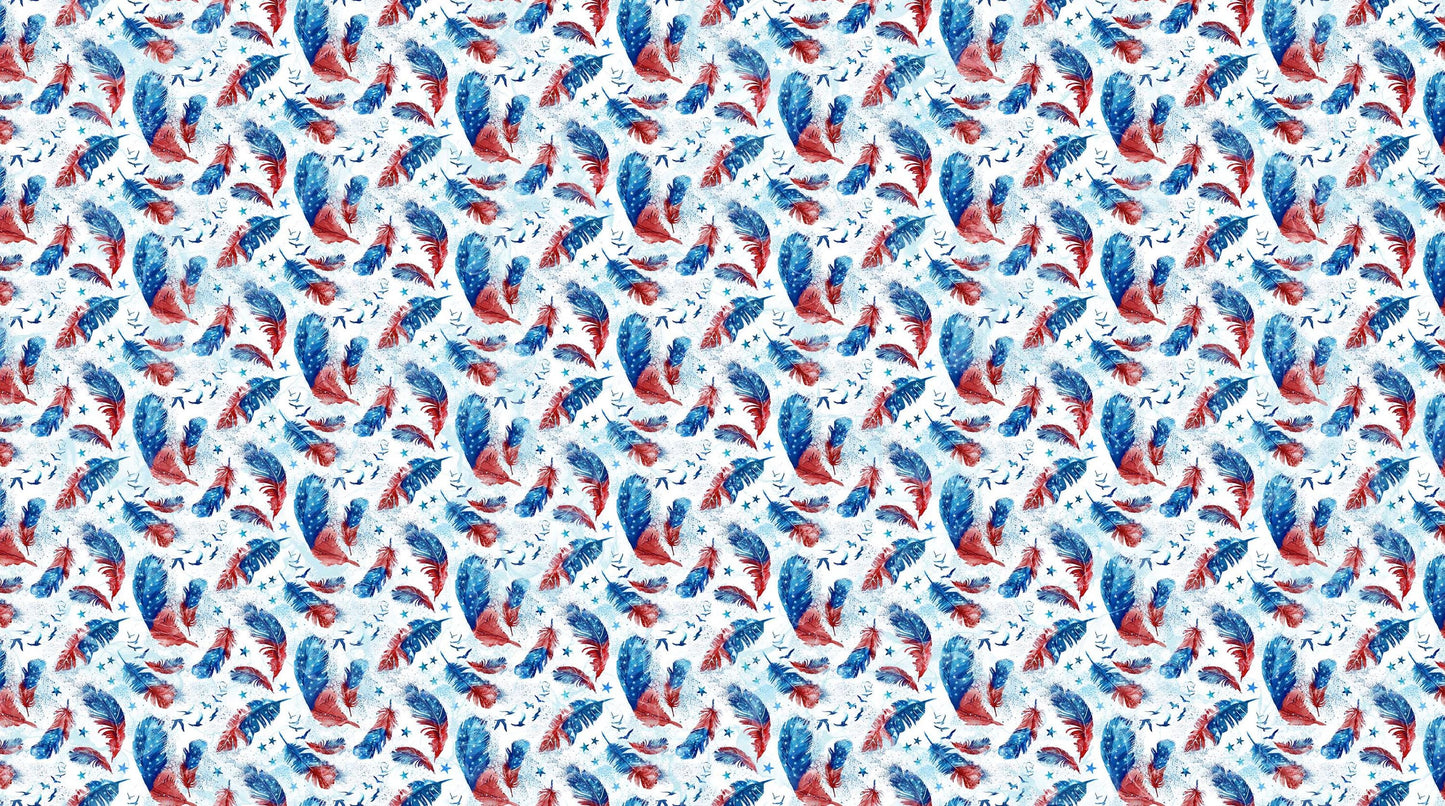 Patriot - White Multi Feather Toss - #25540-10